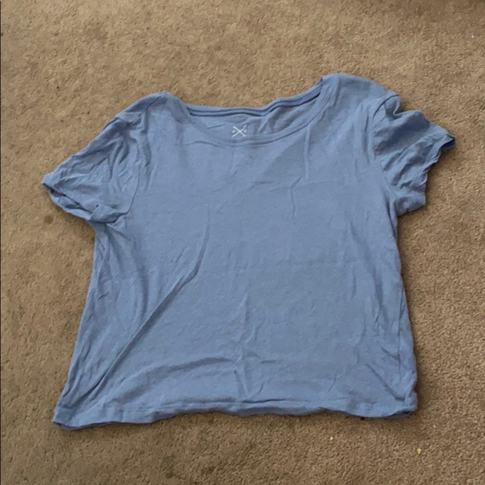 Light Blue Crop Tee